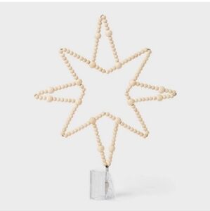 Wood tree topper- Threshold w Studio Mcgee